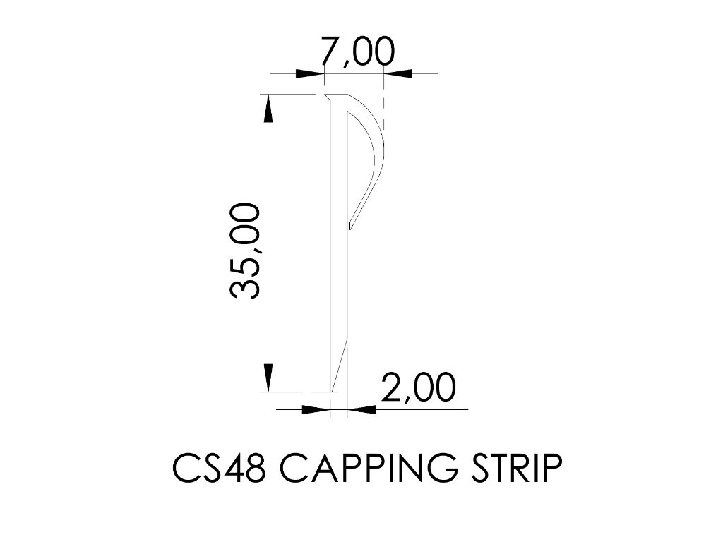 CS48 CAPPING STRIP