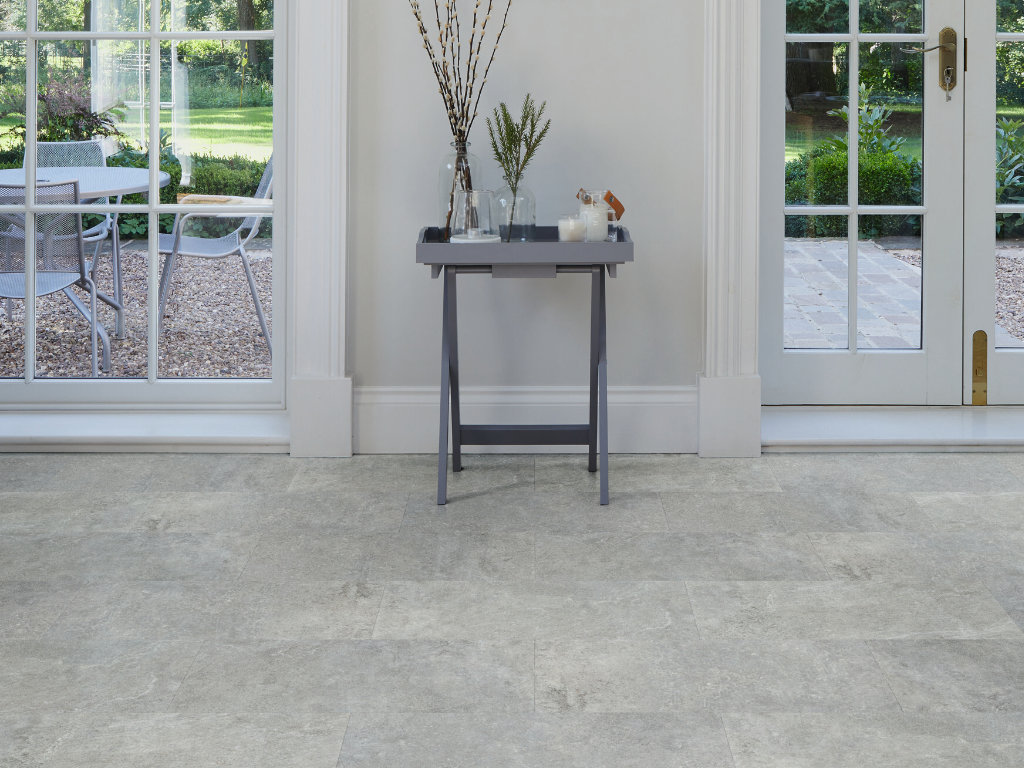 Tribeca Cement Vinyl Flooring | Camaro Stone & Design PUR | Polyflor SA